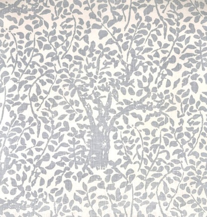 China Seas Fabric: Arbre de Matisse - Cadet Grey / Blue on Tinted 100% Linen