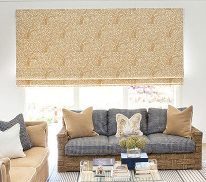 China Seas Fabric: Arbre de Matisse - Custom White on Sky Blue Kinkaid Cloth (OUTDOOR)