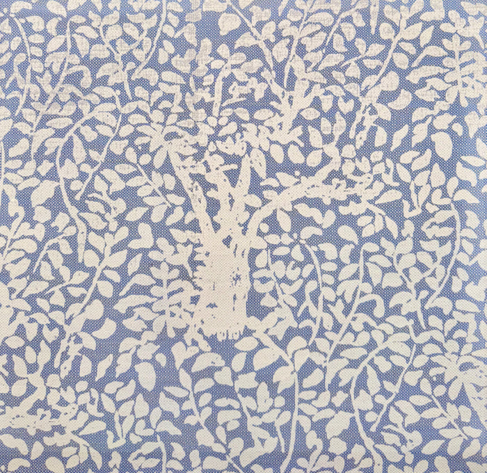 China Seas Fabric: Arbre de Matisse - Custom White on Sky Blue Kinkaid Cloth (OUTDOOR)