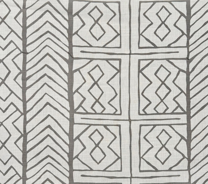 China Seas Fabric: Aruba II - Custom Gray on Tinted Belgian Linen / Cotton