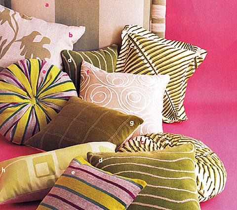 China Seas Fabric: Bahama Palm - Custom Multi Greens on White Belgian Linen / Cotton