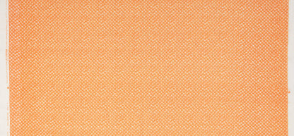 China Seas Fabric: Balinese Star - Custom Orange / Cream on White 100% Linen