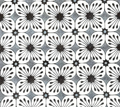 China Seas Fabric: Barbados Batik - Custom Windsor / Brown on 100% Linen