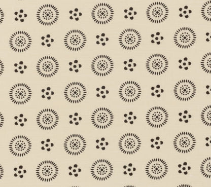 China Seas Fabric: Cecil - Custom Black on Tinted Belgian Linen / Cotton