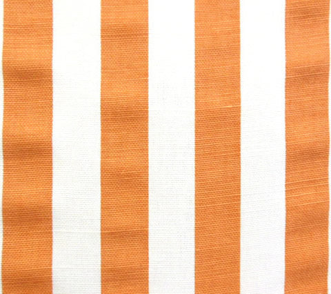 China Seas Fabric: Dune - Custom Terracotta on White Belgian Linen / Cotton