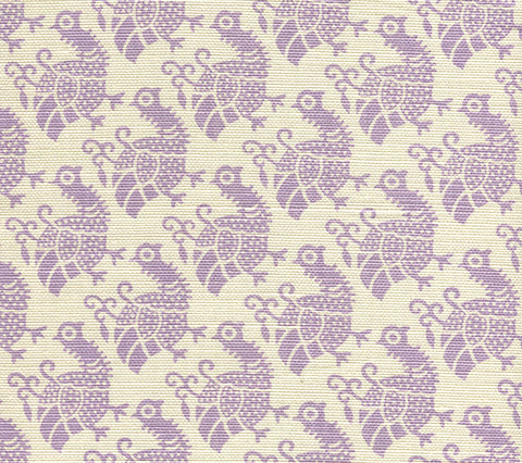 China Seas Fabric: Dunmore - Custom Lilac on Tinted Belgian Linen / Cotton