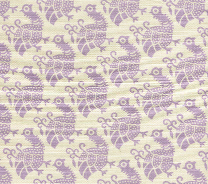 China Seas Fabric: Dunmore - Custom Lilac on Tinted Belgian Linen / Cotton