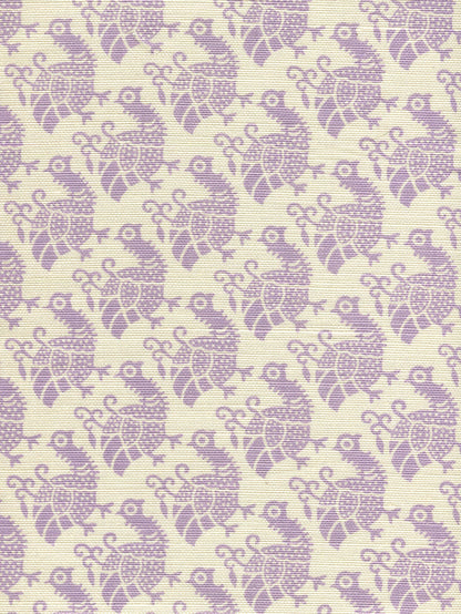 China Seas Fabric: Dunmore - Custom Lilac on Tinted Belgian Linen / Cotton