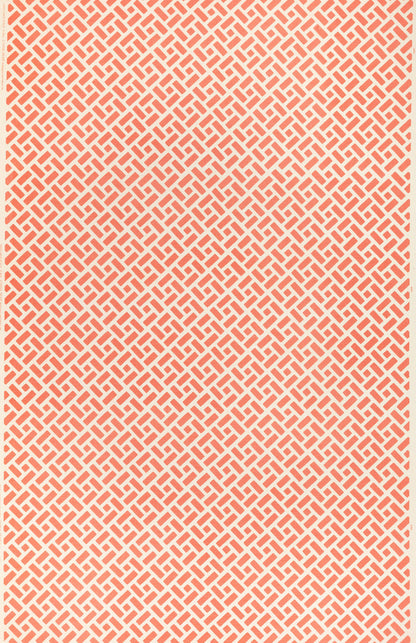 China Seas Fabric: Edo Grande - Custom New Shrimp on Tinted Belgian Linen / Cotton