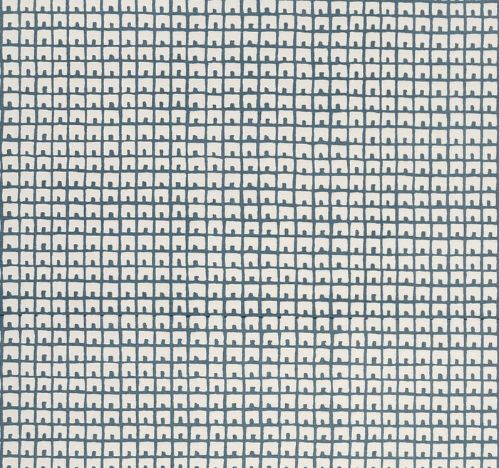 China Seas Fabric: Fez Background - Custom Blue on White Suncloth