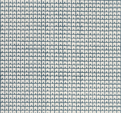 China Seas Fabric: Fez Background - Custom Blue on White Suncloth