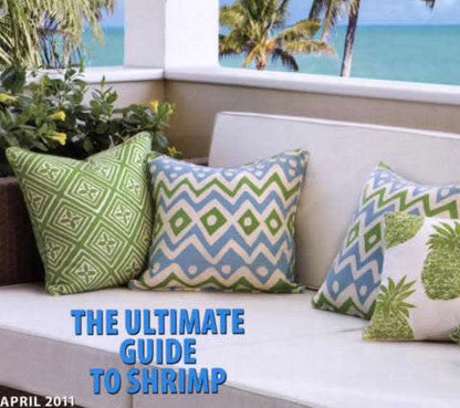 China Seas Fabric: Fiorentina - Custom Teal on Tinted Belgian Linen / Cotton