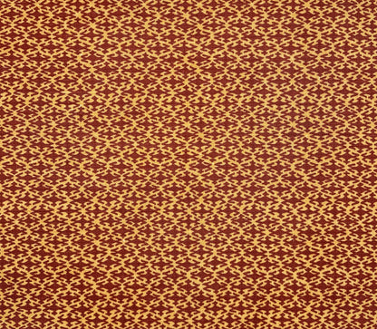 China Seas Fabric: Izmir - Cinnabar / Gold on Belgian Linen / Cotton