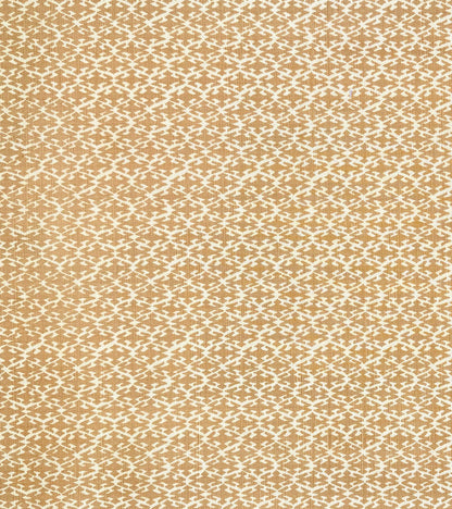 China Seas Fabric: Izmir -Custom Ochre on Tinted Belgian Linen / Cotton