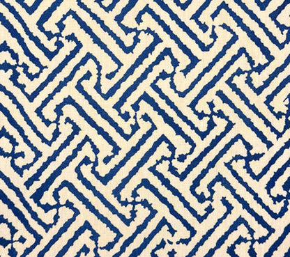 China Seas Fabric: Java Grande - Custom Navy on Vellum Suncloth (OUTDOOR)
