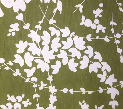 China Seas Fabric: Lysette Reverse - Custom Green on Custom Ground