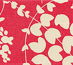 China Seas Fabric: Lysette Reverse - Custom Magenta on Tan 100% Linen