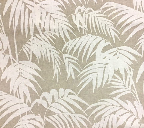 China Seas Fabric: Martinique Reverse - Custom Taupe on Tan 100% Linen