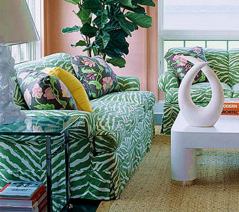 China Seas Fabric: Nairobi - Custom Leaf on Vellum Suncloth