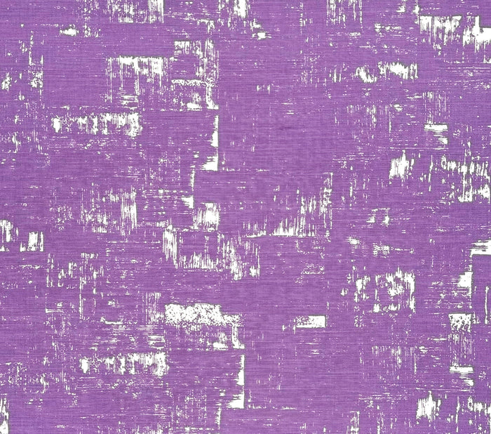 China Seas Fabric: New Shadows - Custom Purple on White Belgian Linen / Cotton