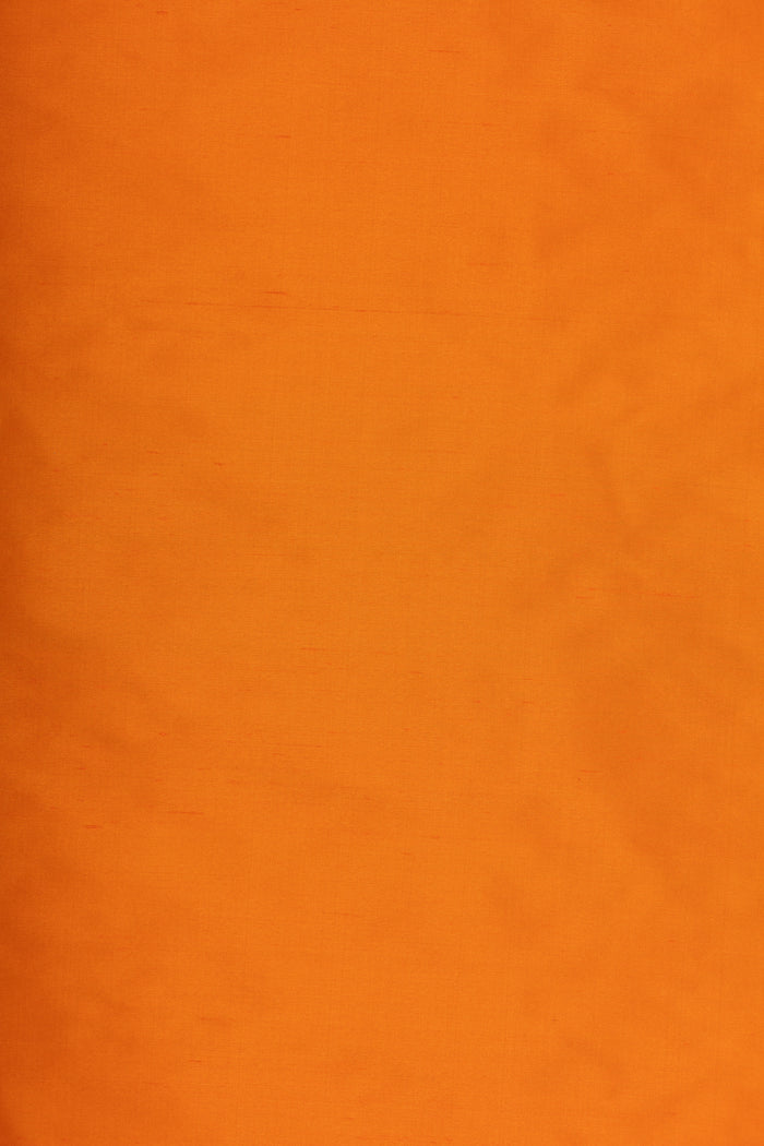 China Seas Fabric:  Orange 100% Silk Shantung