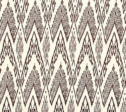 China Seas Fabric: Raffles - Custom Brown on Tan 100% Linen