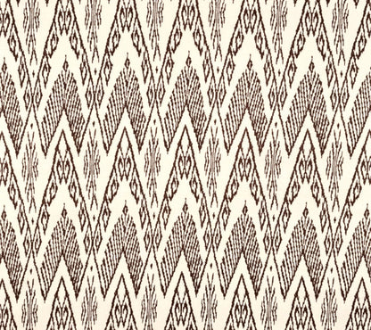China Seas Fabric: Raffles - Custom Brown on Tan 100% Linen