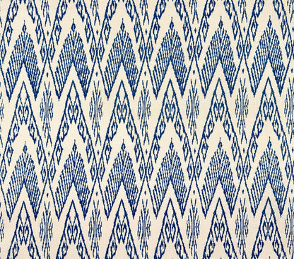 China Seas Fabric: Raffles - Custom New Navy on Tan 100% Linen