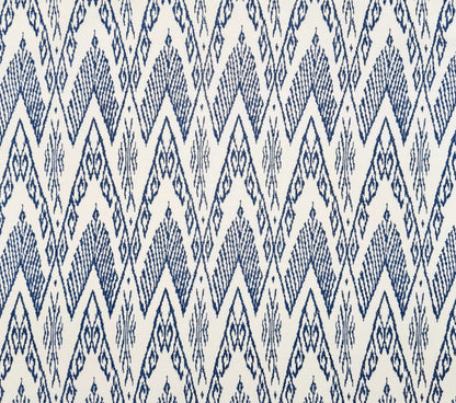 China Seas Fabric: Raffles - Custom New Navy on Tinted Belgian Linen / Cotton