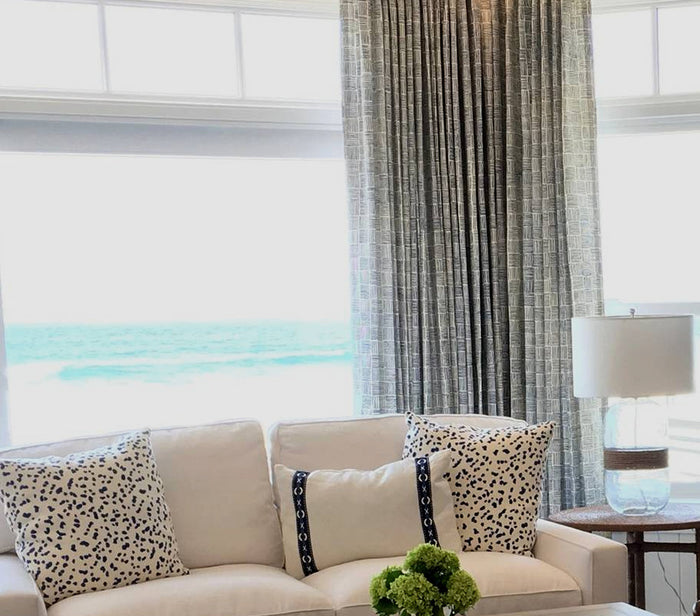 China Seas Fabric: Textura - Custom Brique on Vellum Suncloth (OUTDOOR)