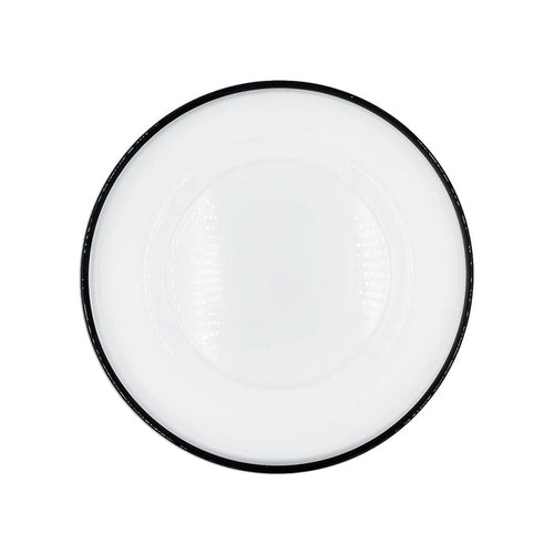 Clear Glass Charger w/ Black Rim