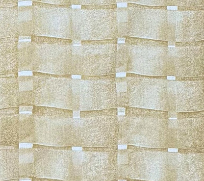 Cloth & Paper Fabric: Organdy - Custom Yellow on White 100% Linen