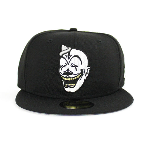 Clown Face New Era 59fifty Fitted Hat (Black M Gold Gray Under Brim)