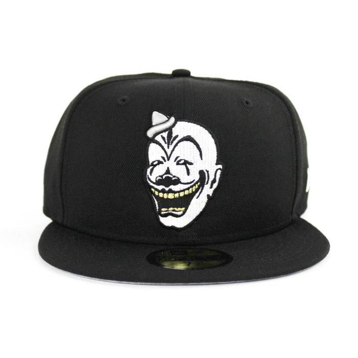 Clown Face New Era 59fifty Fitted Hat (Black M Gold Gray Under Brim)