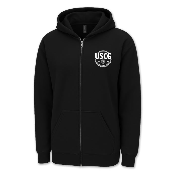 Coast Guard Retired Full-Zip Hood