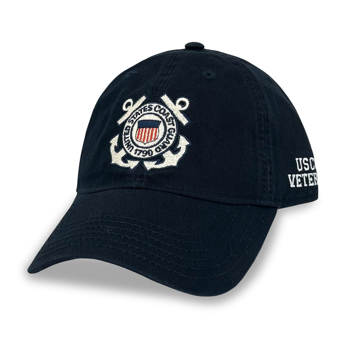 Coast Guard Seal Veteran Twill Hat (Navy)