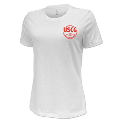 Coast Guard Veteran Ladies T-Shirt