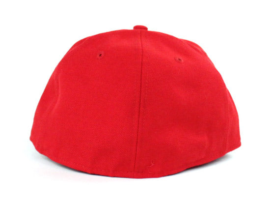 Compton New Era 59fifty Fitted Hat (Red Green Under Brim)