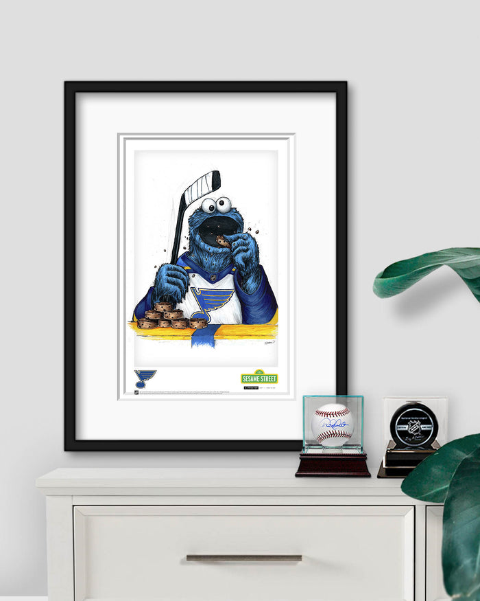 Cookie Monster x NHL Blues Limited Edition Art Print