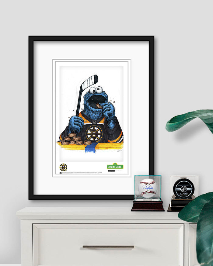Cookie Monster x NHL Bruins Limited Edition Art Print