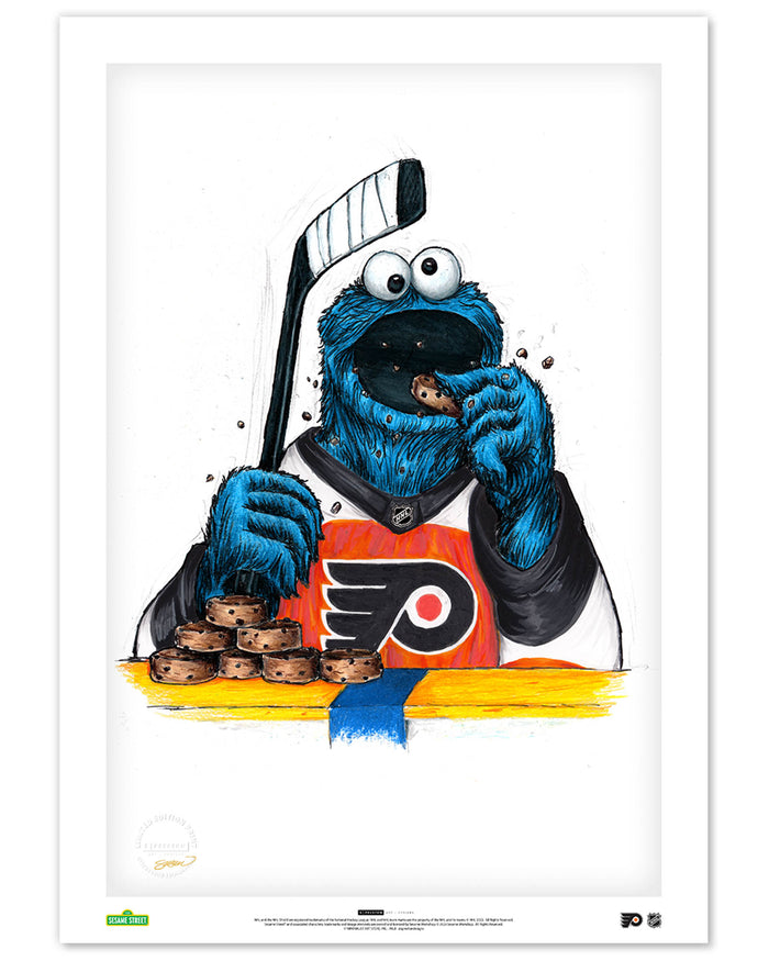 Cookie Monster x NHL Flyers Limited Edition Art Print