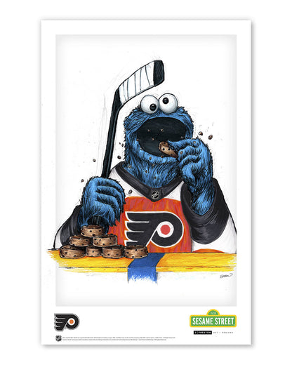 Cookie Monster x NHL Flyers Limited Edition Art Print