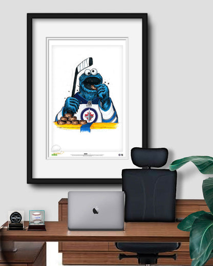 Cookie Monster x NHL Jets Limited Edition Art Print