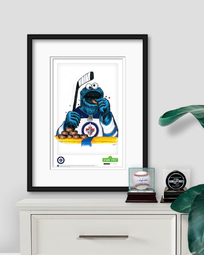 Cookie Monster x NHL Jets Limited Edition Art Print