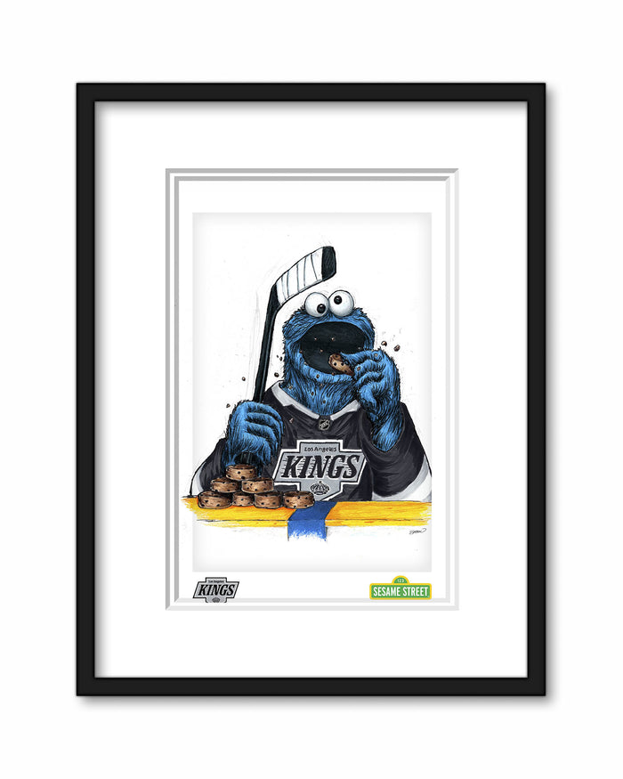 Cookie Monster x NHL Kings Art Print