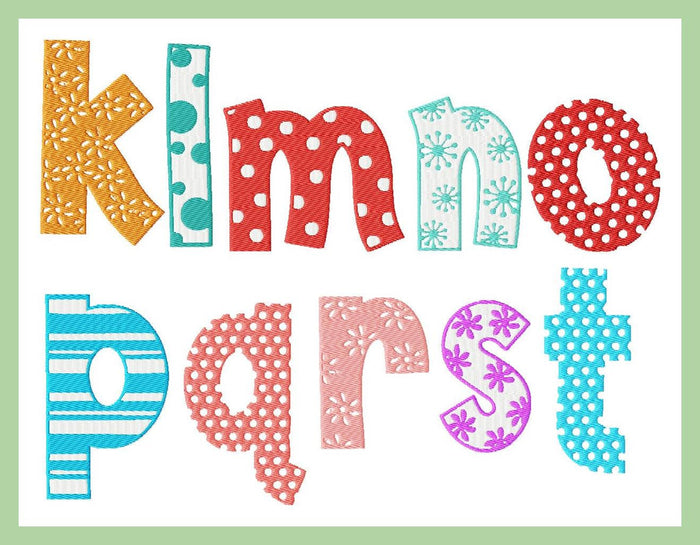 CRAZY LETTERS FONT  3,4 and 6 inch
