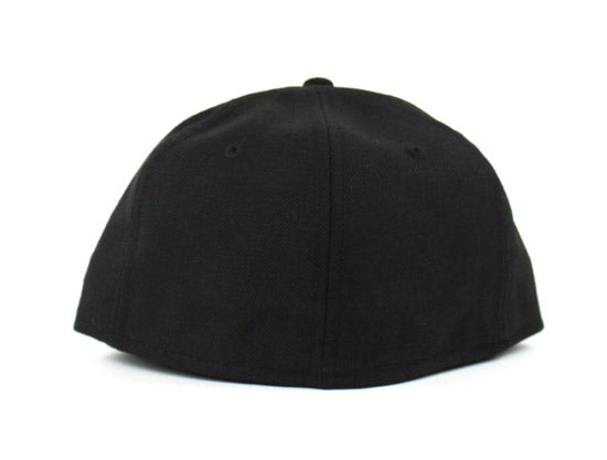 CREAM New Era 59Fifty Fitted Hat (Black Gray Under brim)