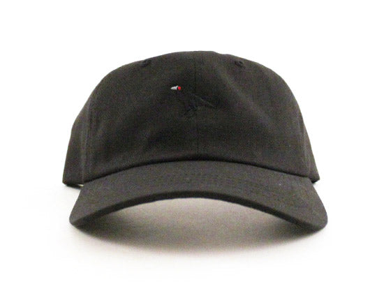 Crow Unconstructed Baseball Adjustable Dad Hat (Black)
