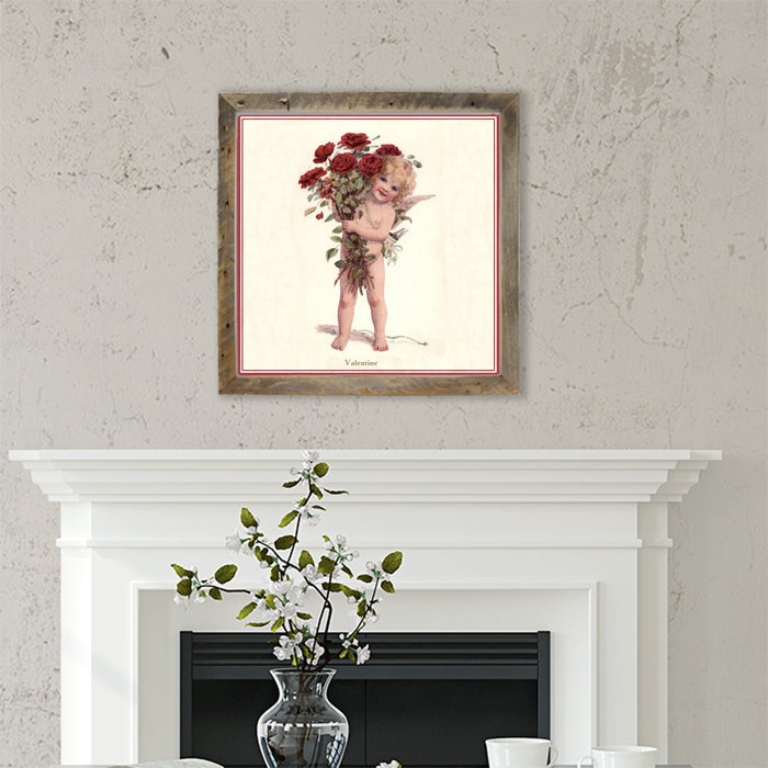Cupid Valentine Red Roses