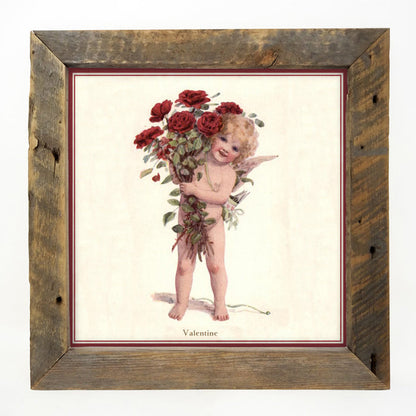 Cupid Valentine Red Roses